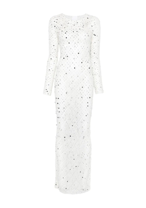 Paris Georgia sequin-embellished maxi dress - Neutrals