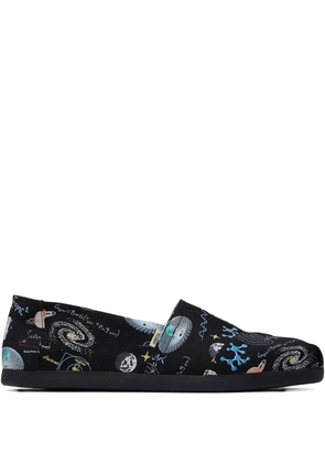 Toms Alpargata science-print loafers - Black