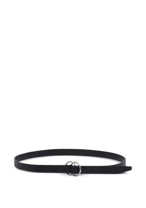 nonnative double-ring leather belt - Black