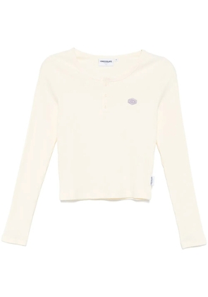 CHOCOOLATE logo-embroidered T-shirt - White