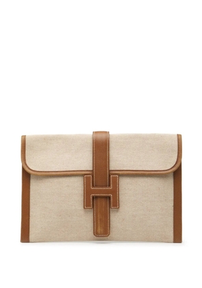 Hermès Pre-Owned 1976 Toile Jige 29 clutch bag - Brown