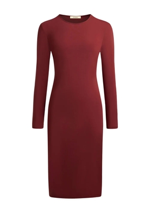 12 STOREEZ long-sleeve midi dress - Red