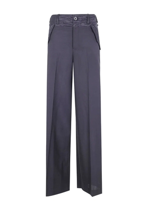 sacai belted panelled trousers - Black