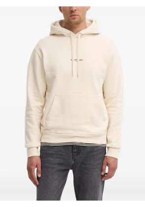 The Kooples logo-print hoodie - Neutrals