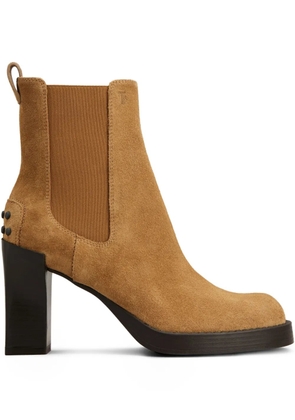 Tod's 80mm suede Chelsea boots - Brown
