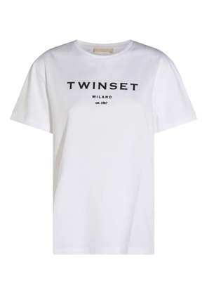 TWINSET logo-print T-shirt - White