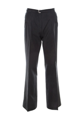 BOSS pinstripe-print belted trousers - Black