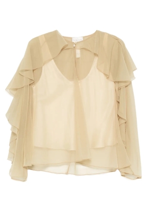 Forte Forte ruffled blouse - Neutrals