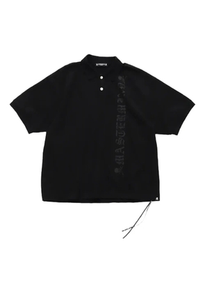 Mastermind Japan skull-print short-sleeved polo shirt - Black