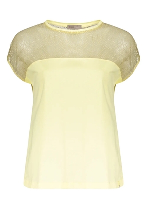 Herno crew-neck top - Yellow