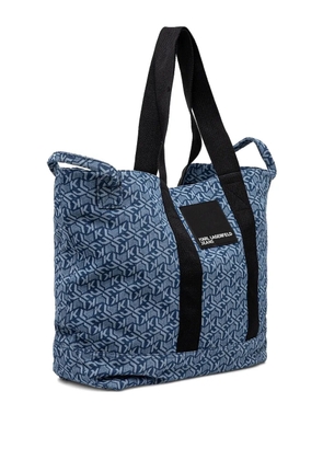 Karl Lagerfeld Jeans logo-print tote bag - Blue