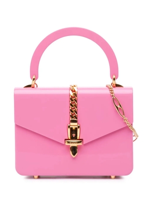 Gucci Pre-Owned 2016-2024 Mini Acrylic Sylvie 1969 Top Handle Bag satchel - Pink