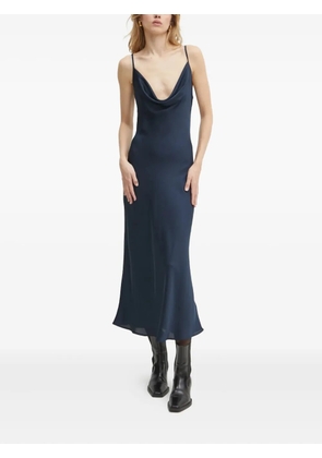 GUESS USA cowl-neck midi dress - Blue