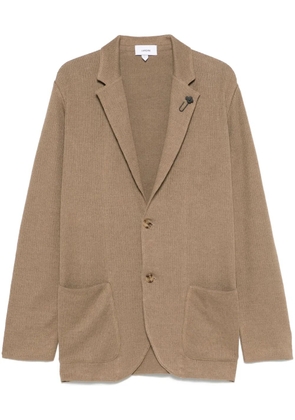 Lardini single-breasted blazer - Brown