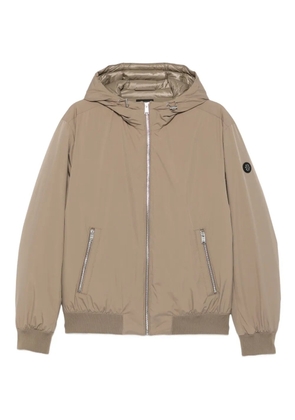 BOSS hooded zip-front jacket - Neutrals