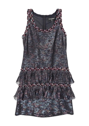 CHANEL Pre-Owned 1986-1988 sleeveless silk dress - Black