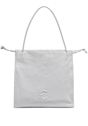 Coccinelle large Dulse embossed-logo tote bag - Grey