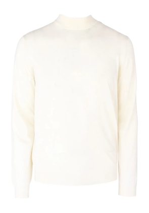 Lardini mock-neck knit sweater - White
