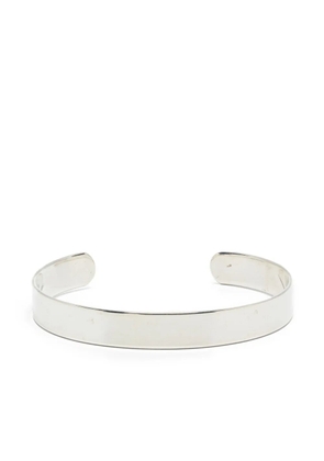 OBSIDIAN open-cuff bracelet - Silver