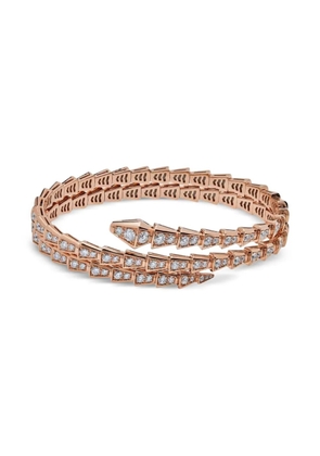 Bvlgari 18K rose gold Serpenti Viper diamond bracelet