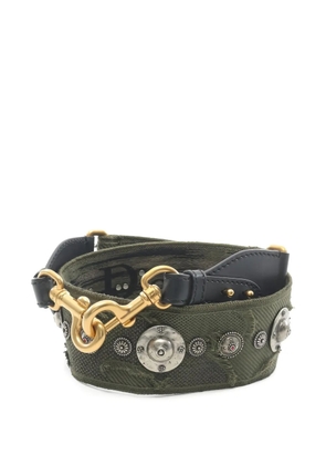 Christian Dior Pre-Owned 2020s medallion embroidery shoulder strap - Green