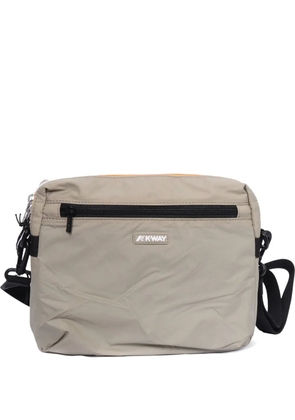 K-Way zipped messenger bag - Neutrals