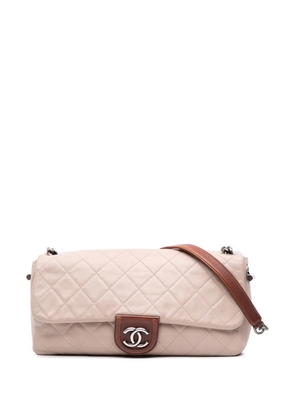 CHANEL Pre-Owned 2012 Large Quilted Lambskin Country Chic Flap shoulder bag - Brown