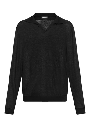 Giorgio Armani fine-knit T-shirt - Black