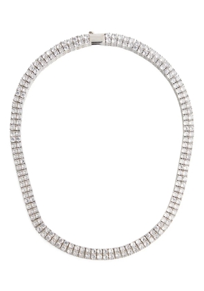 Anisa Sojka Double Tennis silver necklace