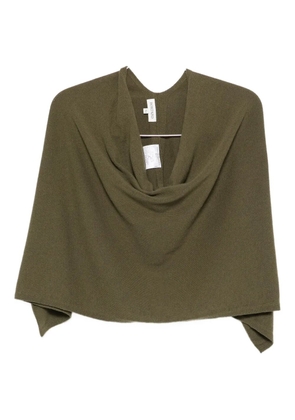 BOMPARD cowl-neck cashmere poncho - Green