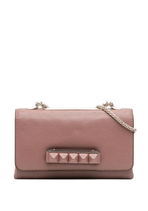 Valentino Garavani Pre-Owned 2000-2017 Leather Rockstud Va Va Voom Clutch on Chain crossbody bag - Pink