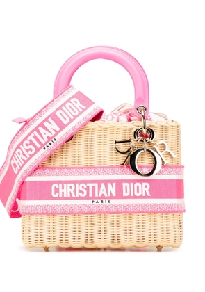 Christian Dior Pre-Owned 2022 Medium Oblique Wicker Lady Dior satchel - Brown