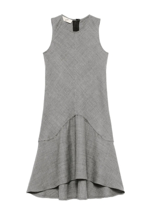 BITE Studios sleeveless asymmetrical mini dress - Grey
