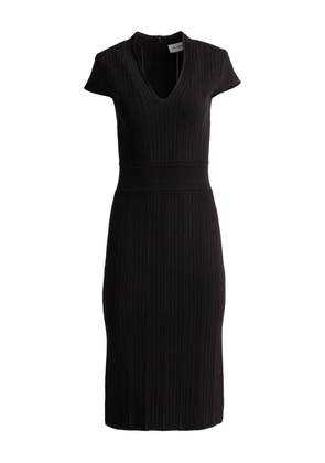 St. John V-neck midi dress - Brown