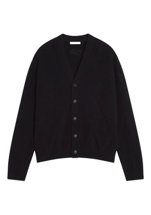 Maison Kitsuné long-sleeves wool cardigan - Black