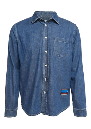 Kenzo Pre-Owned striped denim shirt - Blue