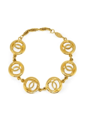 CHANEL Pre-Owned 1982 CC charm bracelet - Gold