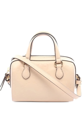 Gucci Pre-Owned GG-pattern leather two-way handbag - Pink