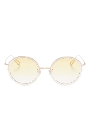 Megane and Me Gina round-frame sunglasses - Gold