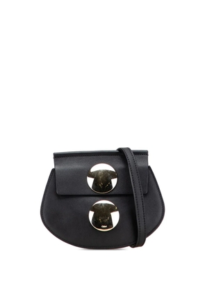 Chloé Pre-Owned 2002-2025 Mini Leather Faye crossbody bag - Black