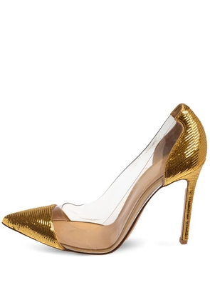Gianvito Rossi 2024 105mm sequinned pumps - Gold
