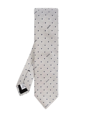 Moschino polka-dot tie - Grey