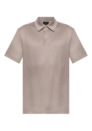 Brioni silk polo shirt - Neutrals