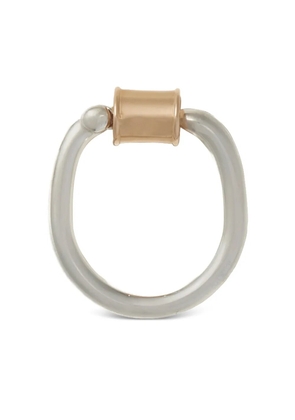 Marla Aaron 18K yellow gold Trundle Lock ring - Silver