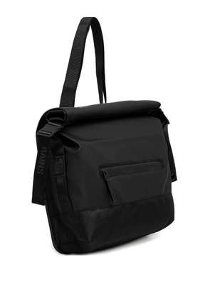 Rains zip-pocket messenger bag - Black
