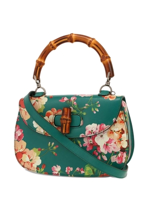 Gucci Pre-Owned Bamboo Blooms floral-print satchel - Green
