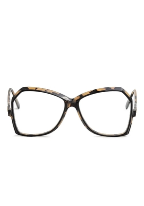 Cazal tortoiseshell oversized glasses - Black