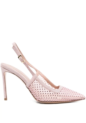 GINISSIMA 95mm crystal-embellished pumps - Pink