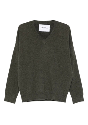 Gotha v-neck sweater - Green
