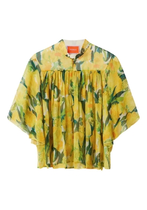 La DoubleJ lemon-print blouse - Yellow